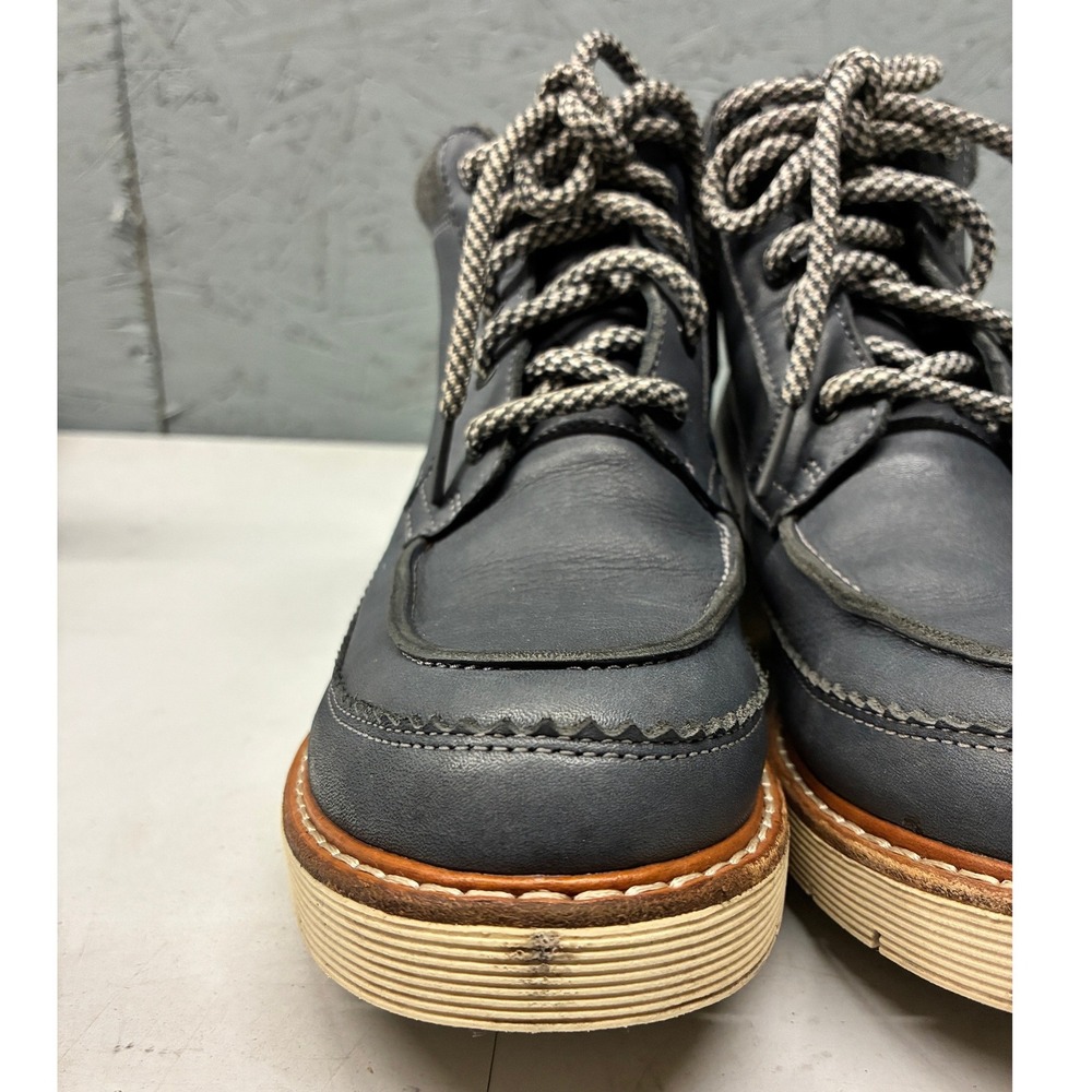 Clarks Boots Women's 6.5M Navy Leather Waterproof Ankle Winter Hiking Outdoor - Picture 7 of 15